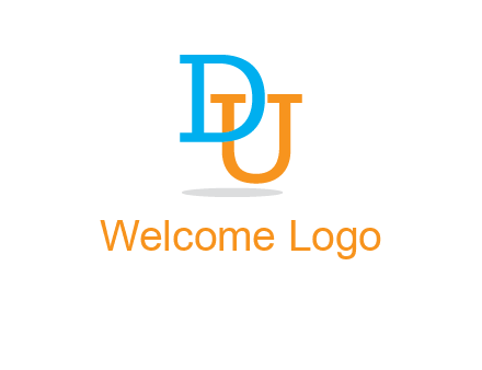 letter D in front of letter U