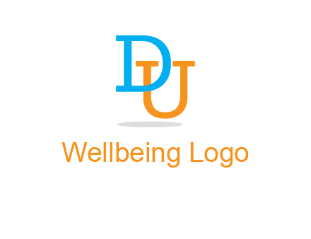 letter D in front of letter U