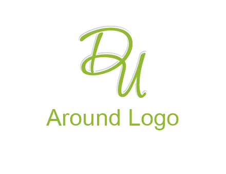 script font letter DU