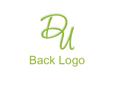 script font letter DU