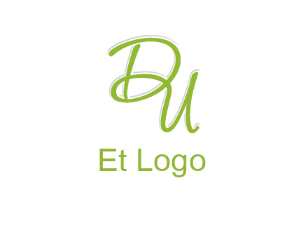 script font letter DU