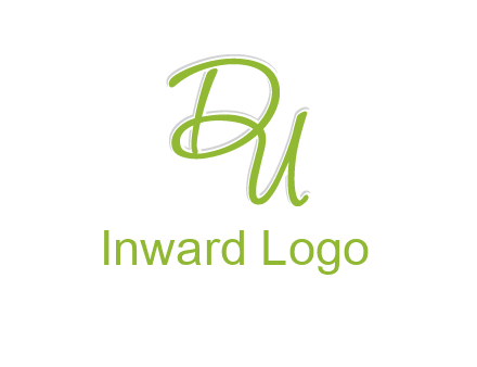 script font letter DU