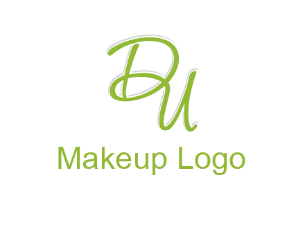 script font letter DU