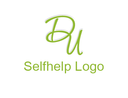 script font letter DU