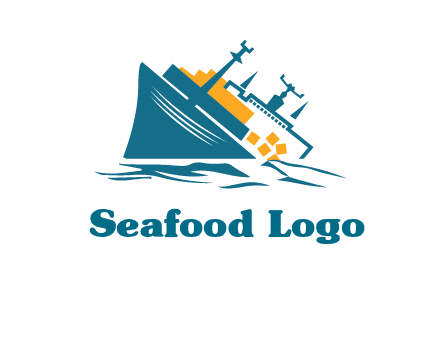 sinking ship with falling consignment insurance logo