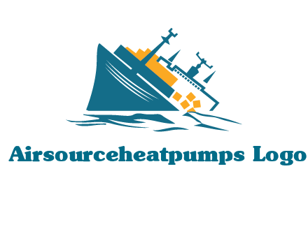 sinking ship with falling consignment insurance logo
