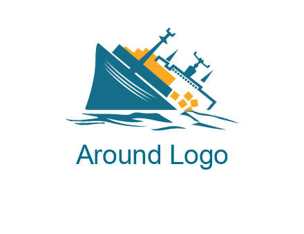 sinking ship with falling consignment insurance logo