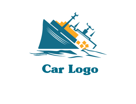 sinking ship with falling consignment insurance logo
