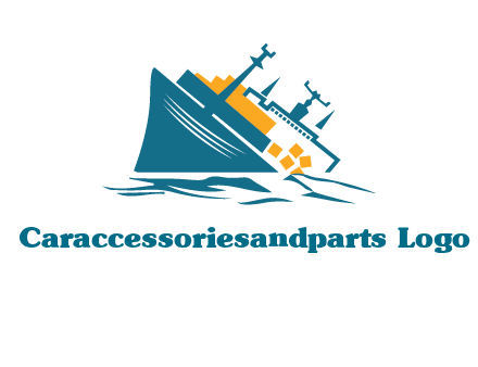sinking ship with falling consignment insurance logo