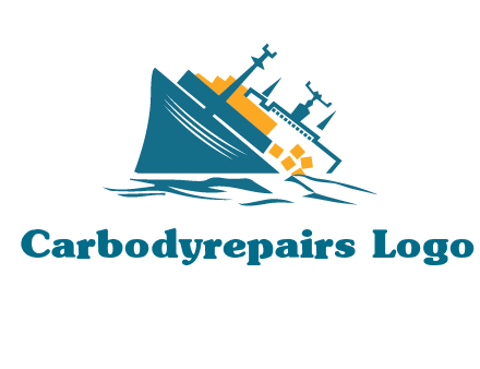 sinking ship with falling consignment insurance logo