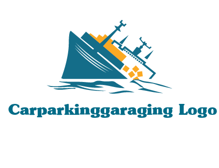 sinking ship with falling consignment insurance logo