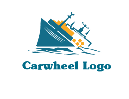 sinking ship with falling consignment insurance logo