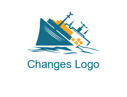 sinking ship with falling consignment insurance logo