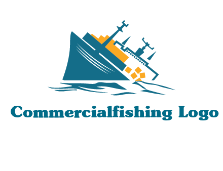 sinking ship with falling consignment insurance logo