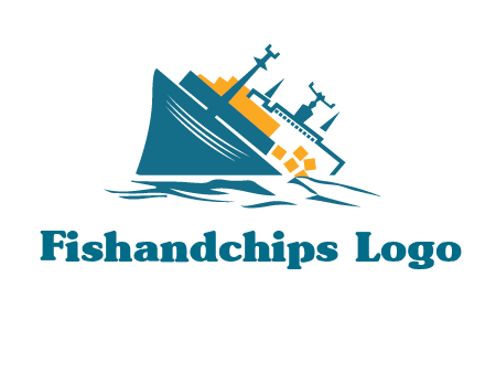 sinking ship with falling consignment insurance logo