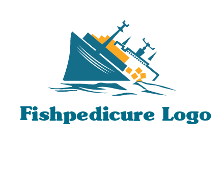 sinking ship with falling consignment insurance logo