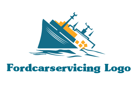 sinking ship with falling consignment insurance logo