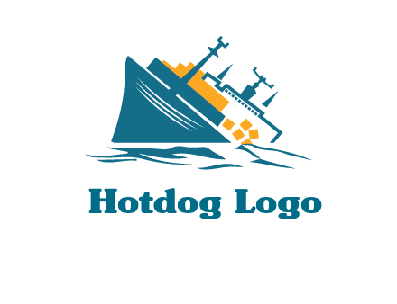 sinking ship with falling consignment insurance logo
