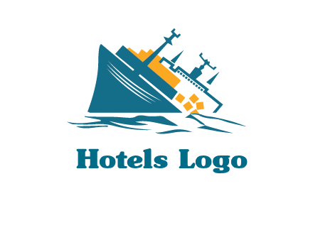 sinking ship with falling consignment insurance logo