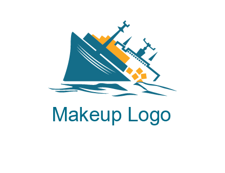 sinking ship with falling consignment insurance logo
