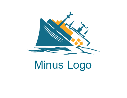 sinking ship with falling consignment insurance logo