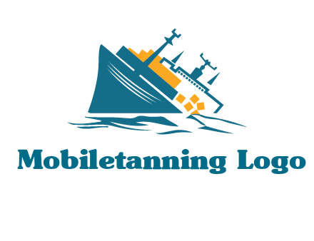 sinking ship with falling consignment insurance logo