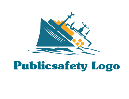 sinking ship with falling consignment insurance logo