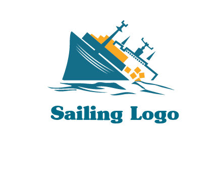 sinking ship with falling consignment insurance logo