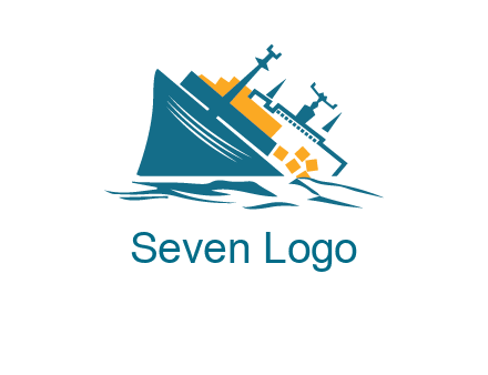 sinking ship with falling consignment insurance logo