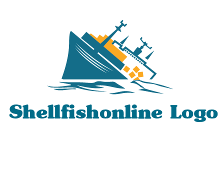 sinking ship with falling consignment insurance logo