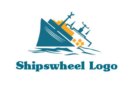 sinking ship with falling consignment insurance logo