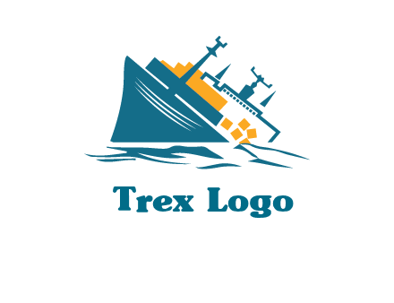 sinking ship with falling consignment insurance logo