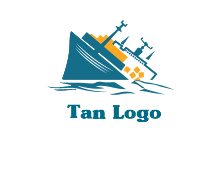 sinking ship with falling consignment insurance logo