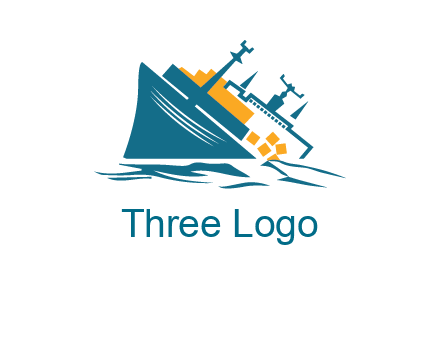 sinking ship with falling consignment insurance logo