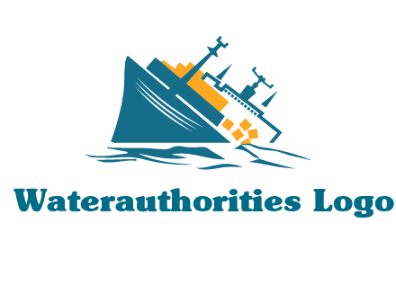 sinking ship with falling consignment insurance logo