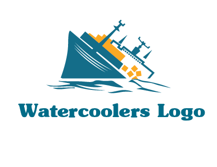 sinking ship with falling consignment insurance logo