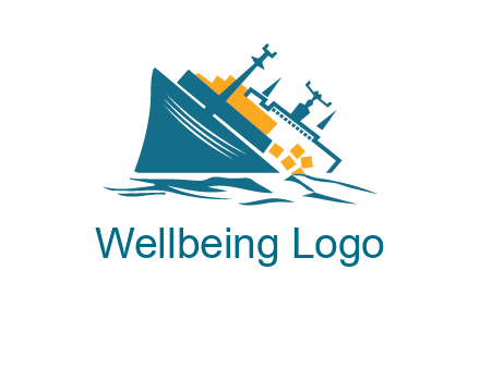 sinking ship with falling consignment insurance logo