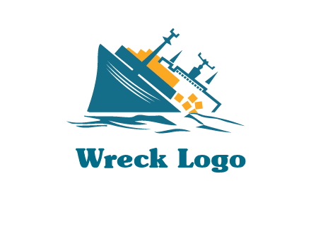 sinking ship with falling consignment insurance logo