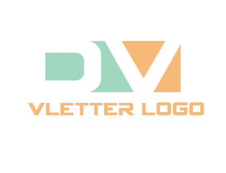 Letters DV are in a rectangle shape logo