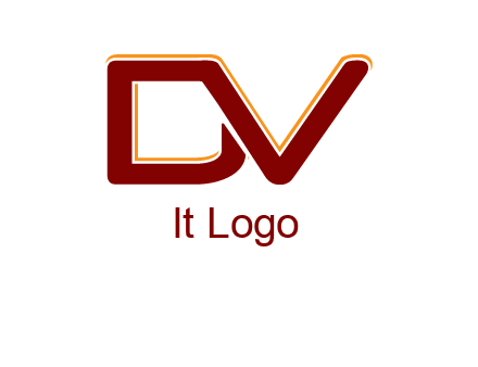 letter D and letter V joined together