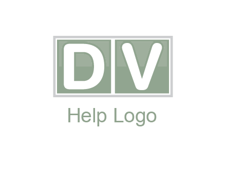 Letters DV are in two square box logo
