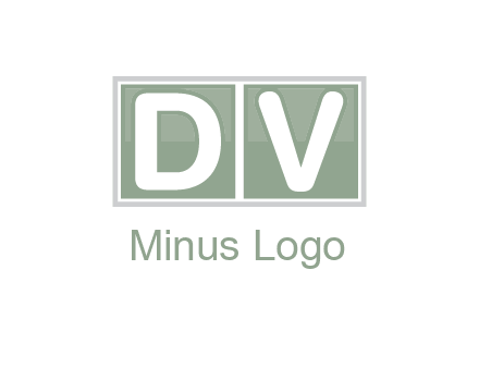 Letters DV are in two square box logo