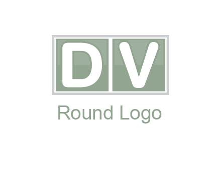 Letters DV are in two square box logo