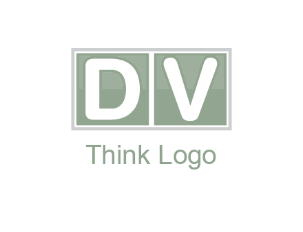 Letters DV are in two square box logo