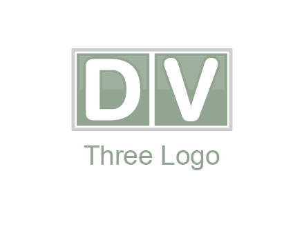Letters DV are in two square box logo
