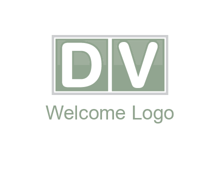 Letters DV are in two square box logo