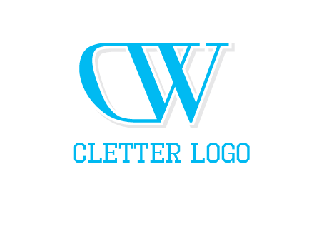 letter D attached to letter W