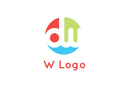 DW letters inside circle logo icon