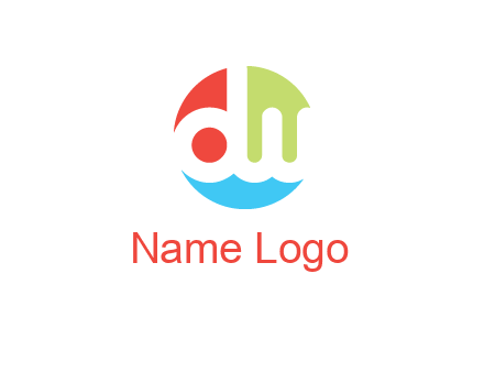 DW letters inside circle logo icon