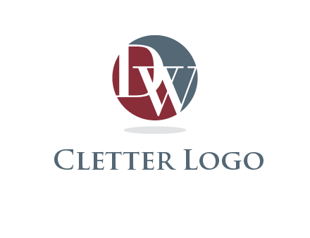 Letters DW are in a circle logo